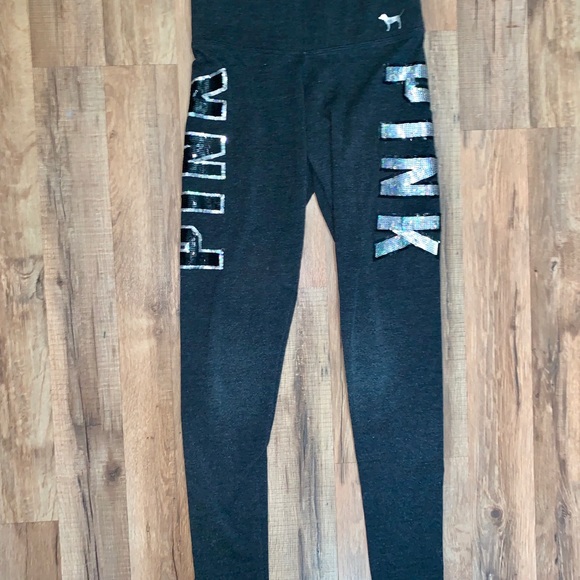 PINK Victoria's Secret Pants - Victoria’s Secret pink sequin leggings